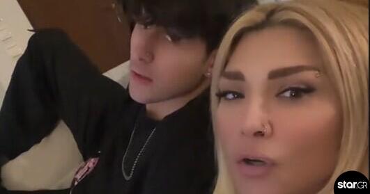 Αγγελική Ηλιάδη: Βίντεο με τον γιο της, Μπάμπη Λαζαρίδη στο σπίτι τους