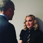 Η Μαντόνα αποχαιρετάει τον Ομπάμα