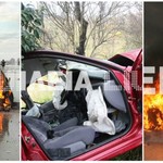 Σοκαριστική μετωπική σύγκρουση οχημάτων στην εθνική οδό