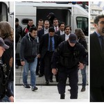 Συγκινημένοι οι 8 Τούρκοι αξιωματικοί