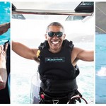 Ο Ομπάμα κάνει kite-surfing στην Καραϊβική