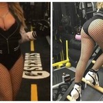Και μη χειρότερα! ΠΑΣΙΓΝΩΣΤΗ τραγουδίστρια πήγε γυμναστήριο με σέξι κορμάκι, διχτυωτό καλσόν και... ψηλοτάκουνα!