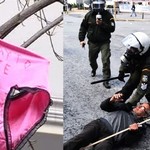 Οι αγρότες κρέμασαν ροζ εσώρουχο κοντά στα γραφεία του ΣΥΡΙΖΑ - «Μόνο αυτό δεν πήρατε»