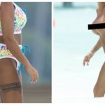 Celebrity κολύμπησε topless και φάνηκαν τα σημάδια της τελευταίας πλαστικής!