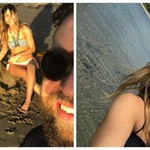 Γιάννης Βαρδής - Νατάσα Σκαφιδά: Βουτιές και selfies στην παραλία με την κορούλα τους!