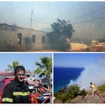 Ρόδος: Οριοθετήθηκε η φωτιά που απειλούσε σπίτια