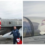 Mε F-16 έφτασε ο Άγιος Βασίλης στη Λάρισα 