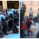Η ιταλική αστυνομία με γκλόπ  απομάκρυνε, εκατό ανθρώπους