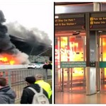 Πυρκαγιά σε λεωφορείο στο αεροδρόμιο Στάνσεντ
