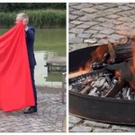 Ο Τσέχος Πρόεδρος έκαψε ένα κόκκινο μποξεράκι οn camera
