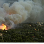 Η καταστροφική φωτιά στον Νέο Βουτζά από ψηλά