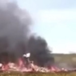 ρωσικό ελικόπτερο στις φλόγες