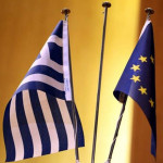 Ελληνική και ευρωπαϊκή σημαία
