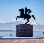 Το άγαλμα του Μεγάλου Αλεξάνδρου στην παραλία της Θεσσαλονίκης