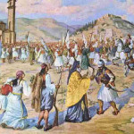 Αναπαράσταση της δοξολογίας της 23ης Μαρτίου 1821 στην Καλαμάτα