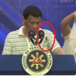 Τεράστια κατσαρίδα διέκοψε την ομιλία του προέδρου των Φιλιππίνων