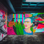 Γκράφιτι με την Φρίντα Κάλο σε δρόμο του Μεξικού