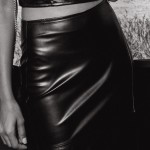 Leather Midi Φούστα