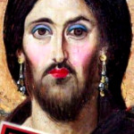 αφίσα με μακιγιαρισμένο Ιησού