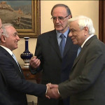 Ο Προκόπης Παυλόπουλος με τον Πρόεδρο της ένωσης πεσόντων Αλβανικού Μετώπου