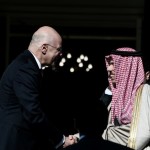 Νίκος Δένδιας με υπουργό Εξωτερικών Σαουδικής Αραβίας