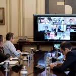 Τηλεδιάσκεψη του Πρωθυπουργού Κυριάκου Μητσοτάκη με τις ηγεσίες των υπουργε