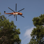 Φωτιά: ελικόπτερο πυροσβεστικής φωτογραφία αρχείου