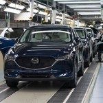 Mazda εργοστάσιο γραμμή παραγωγής πολλαπλά μοντέλα