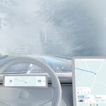Volvo τεχνολογία Heads-up display Spectralics