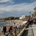 Oι πρώτες βόλτες των Αθηναίων για το 2022 στην παραλία του Φλοίσβου