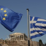 Σημαίες ΕΕ και Ελλάδας