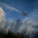 Φωτιά Στην Κάρυστο - Πνέουν Ισχυροί Άνεμοι