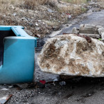 Κακοκαιρία Daniel: Κατολίσθηση στη λεωφόρο Σχιστού