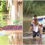 Λάρισα - Συγκλονιστικές εικόνες: Με ένα σάκο και τα παιδιά στην πλάτη