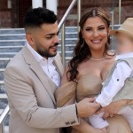 Λάουρα Νάργες- Χρήστος Σαντικάι: Η βάπτιση του γιου τους, Αλέξανδρου