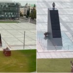 Βαρσοβία: Άνδρας σκαρφάλωσε σε μνημείο - «Μην πλησιάζετε, υπάρχει βόμβα»