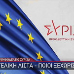 ΣΥΡΙΖΑ εσωκομματικές για υποψηφίους ευρωβουλευτές