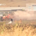 Ελευσίνα: Φωτιά Κοντά Στα Διόδια