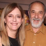 Στέλιος Μάινας: Με τη σύζυγό του στην έκθεση ζωγραφικής της Μαρίνας Ψάλτη