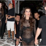 Ιωάννα Σαρρή: Η glam εμφάνιση με διάφανο φόρεμα & τσάντα Prada στη Μύκονο