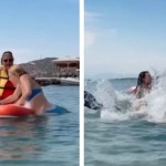 Σαμαρά, Καρύδη,Κωνσταντινίδου Προσπαθούν Να Ανέβουν Σε SUP