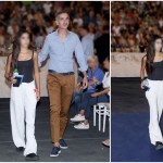 Σία Κοσιώνη & Κώστας Μπακογιάννης με την κόρη του, Δανάη, στο Καλλιμάρμαρο