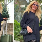 Ζέτα Μακρυπούλια: Το casual glam look της πριν φύγει εκδρομή