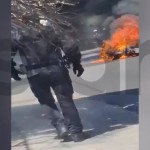 Νέο Ηράκλειο: Κινδύνευσαν Αστυνομικοί Όταν Λαμπάδιασε Μηχανή Της ΔΙΑΣ