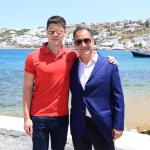 Άδωνις Γεωργιάδης: Εγκαίνια Στη Μύκονο Με Τον Γιο Του