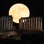Πανσέληνος: Μαγευτικές Εικόνες Στο Σούνιο