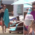 Βίκυ Καγιά: Mε τα παιδιά της στη Μύκονο - Το μαύρο ολόσωμο μαγιό που φόρεσε