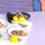 Συνταγή για ψαρονέφρι με πουρέ μελιτζάνας