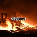 Αίγιο: Φωτιά Σε Εργοστάσιο Ανακύκλωσης