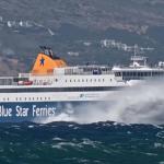 Η «Μάχη» Του Blue Star Naxos Με Τα Κύματα